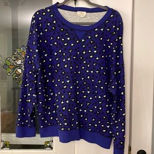 Kate Spade Cheetah print sweatshirt. Size Large. Never worn or washed.  New